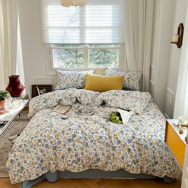 Three Or Four Piece Set Of Small Floral Bed - AmiraMart