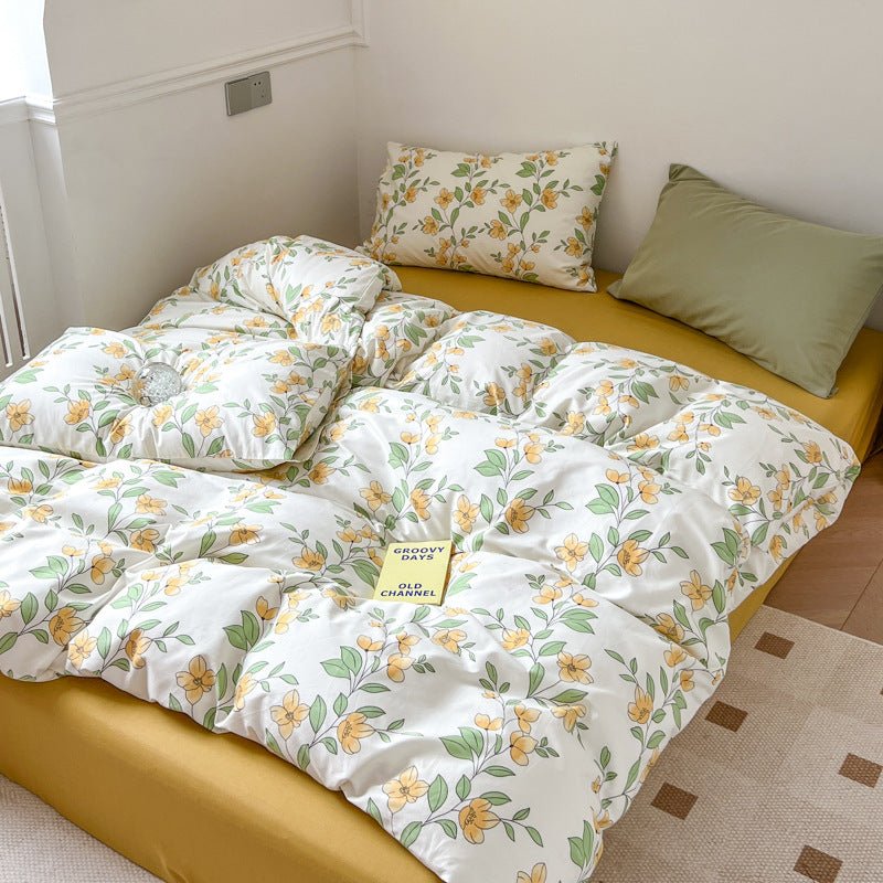 Three Or Four Piece Set Of Small Floral Bed - AmiraMart