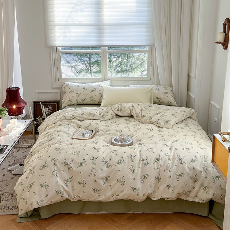 Three Or Four Piece Set Of Small Floral Bed - AmiraMart