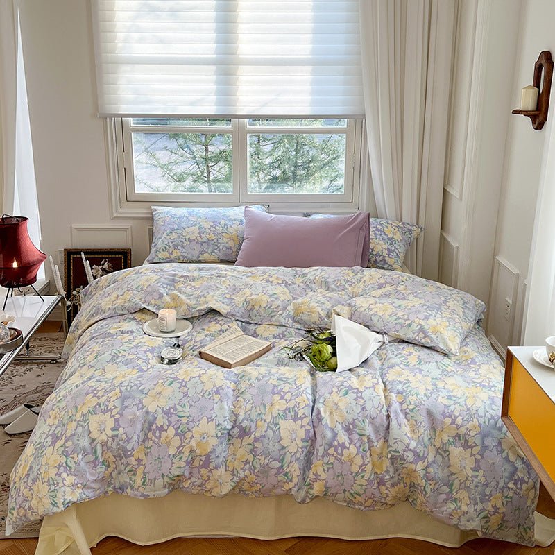 Three Or Four Piece Set Of Small Floral Bed - AmiraMart