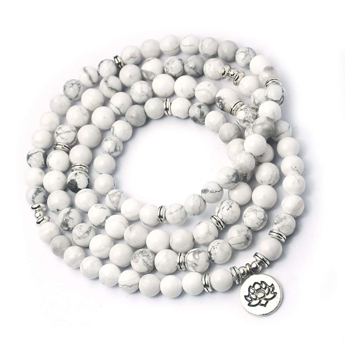 Tiger Eye Stone Bracelet – 108 Buddha Beads & Lotus - AmiraMart