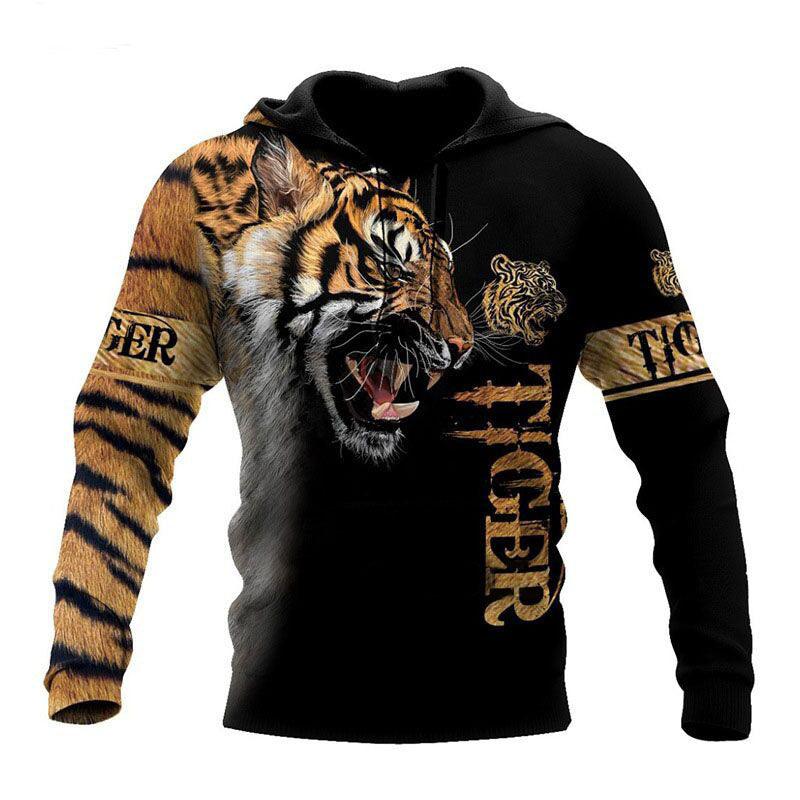 Trendy Men's Animal Print Autumn Fashion Sweatshirt - AmiraMart