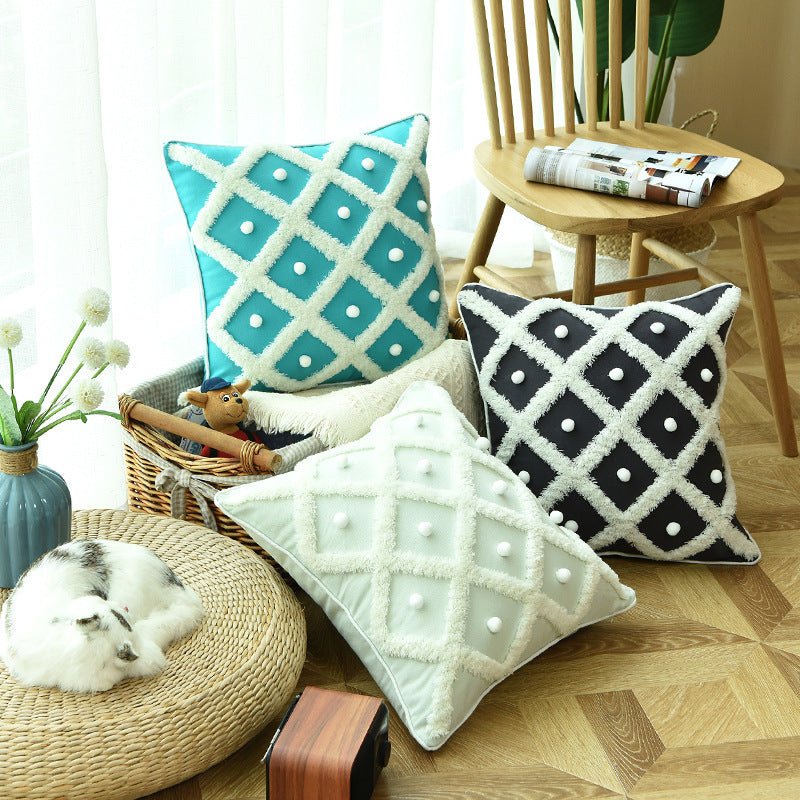 Tufted Moroccan Pillow Case - AmiraMart