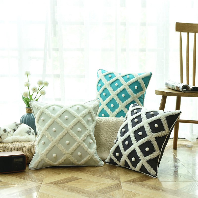 Tufted Moroccan Pillow Case - AmiraMart