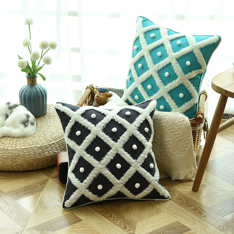 Tufted Moroccan Pillow Case - AmiraMart