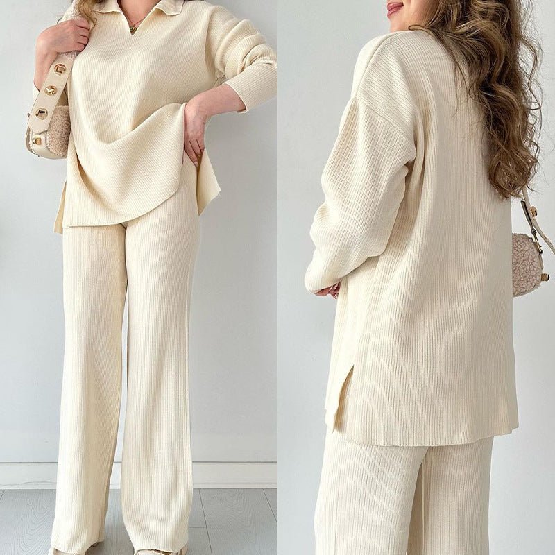 Two - piece Dress Of Knitted Sweater - AmiraMart