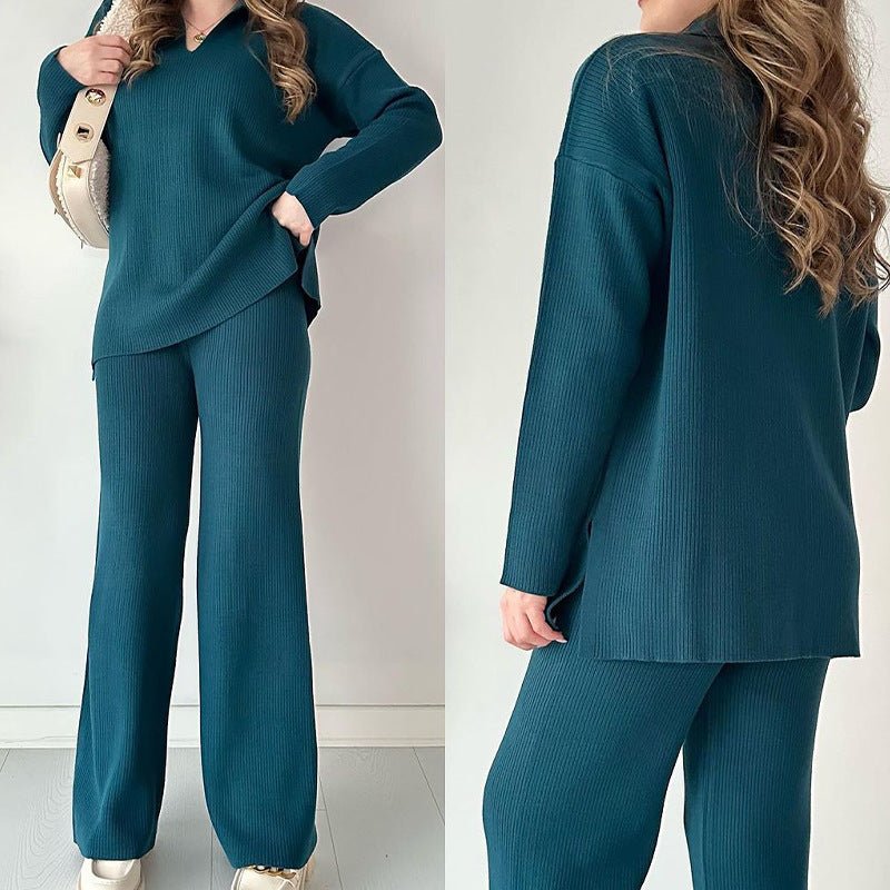 Two - piece Dress Of Knitted Sweater - AmiraMart