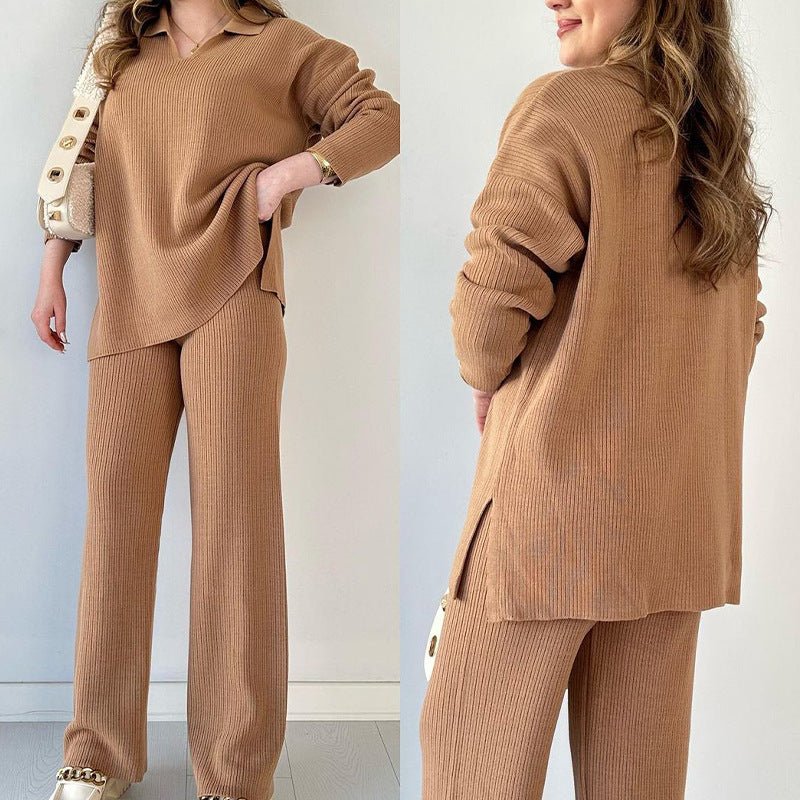 Two - piece Dress Of Knitted Sweater - AmiraMart