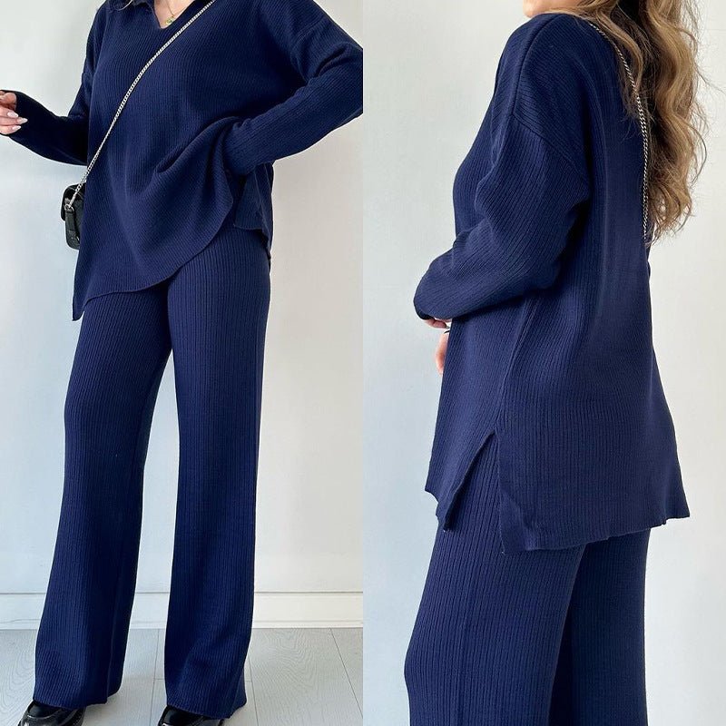 Two - piece Dress Of Knitted Sweater - AmiraMart