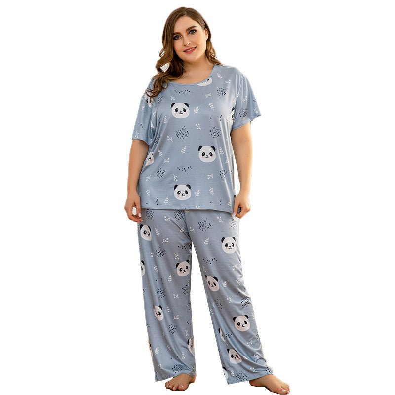Two - Piece Knitted Cotton Ladies Home Wear - AmiraMart