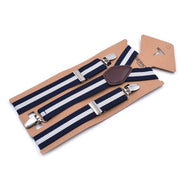 Blue and white