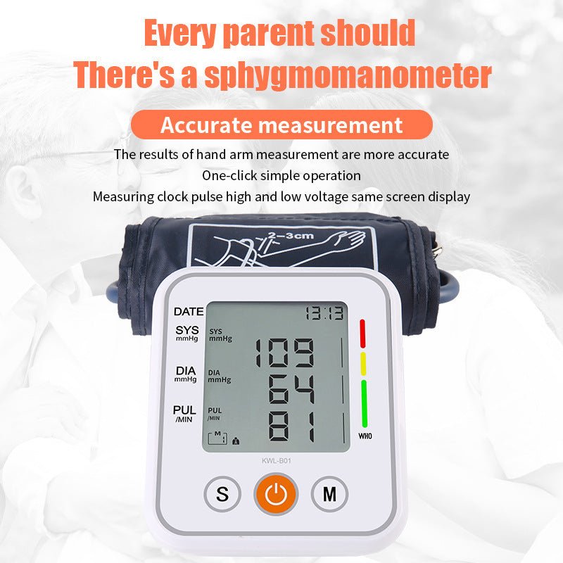 Upper Arm Home Electronic Blood Pressure Monitor - AmiraMart