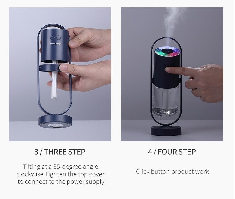 USB Air Humidifier – Projection Night Light & Purifier - AmiraMart