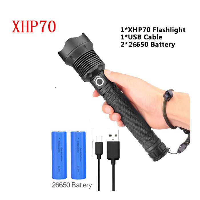 USB Charging Zoom P50 Flashlight - AmiraMart
