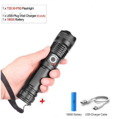 USB Charging Zoom P50 Flashlight - AmiraMart