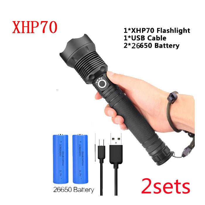 USB Charging Zoom P50 Flashlight - AmiraMart