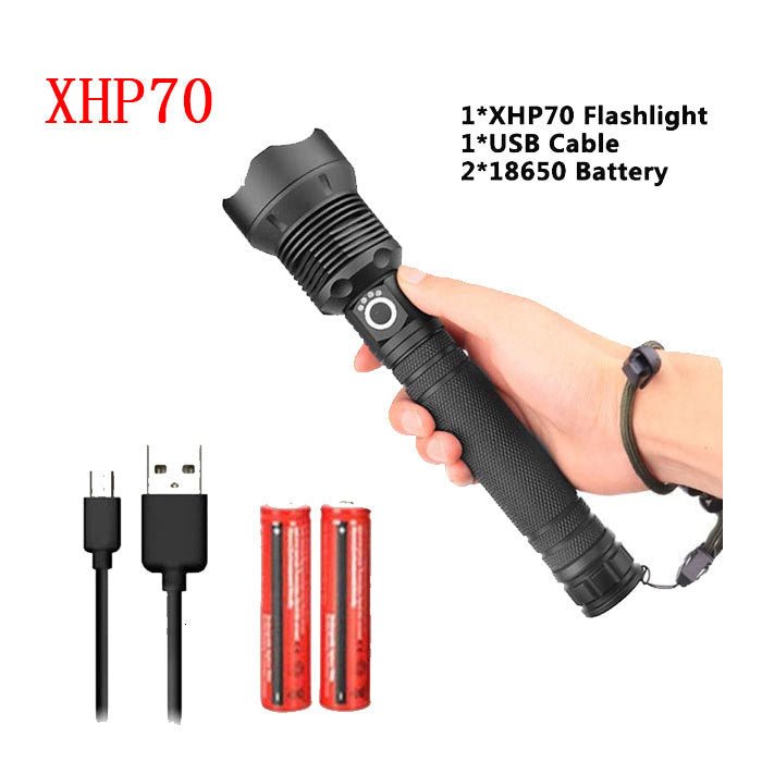USB Charging Zoom P50 Flashlight - AmiraMart
