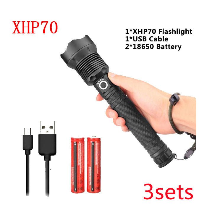 USB Charging Zoom P50 Flashlight - AmiraMart