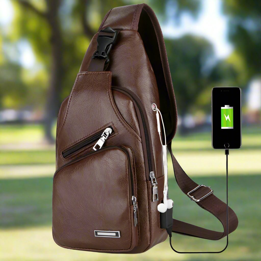 USB Portable Charging Chest Bag - AmiraMart