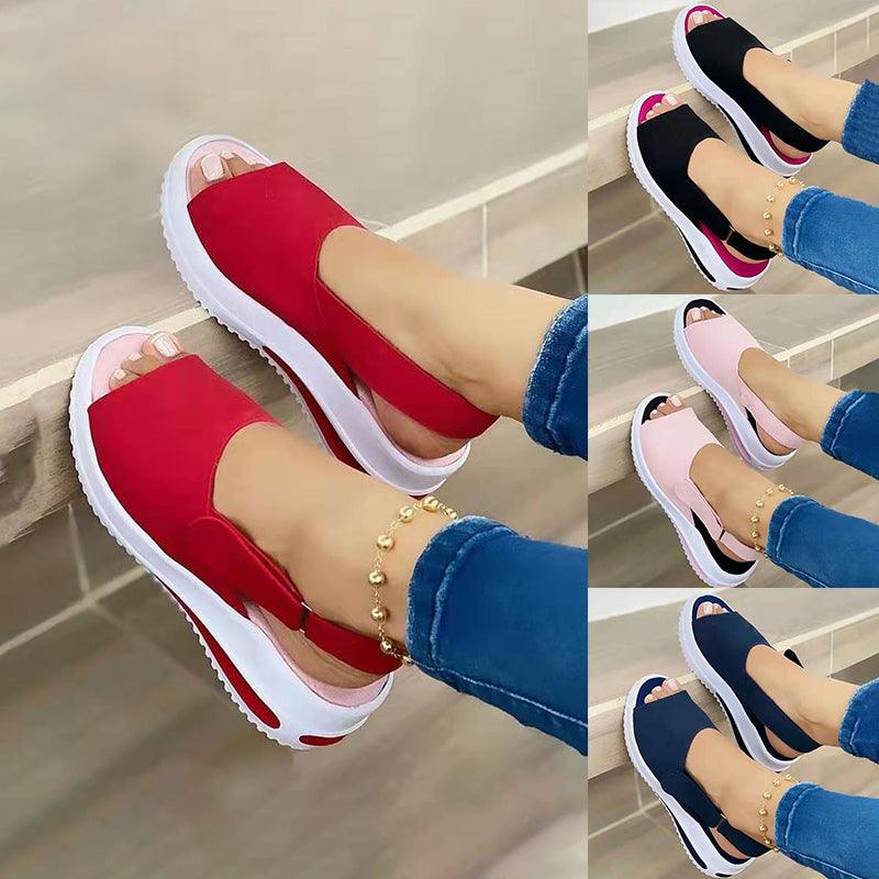 Velcro Casual Summer Women Sandals - AmiraMart