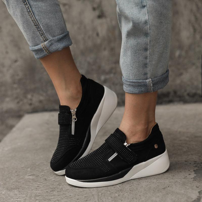 Velcro Single Shoes Mary Jane Women's Style - AmiraMart