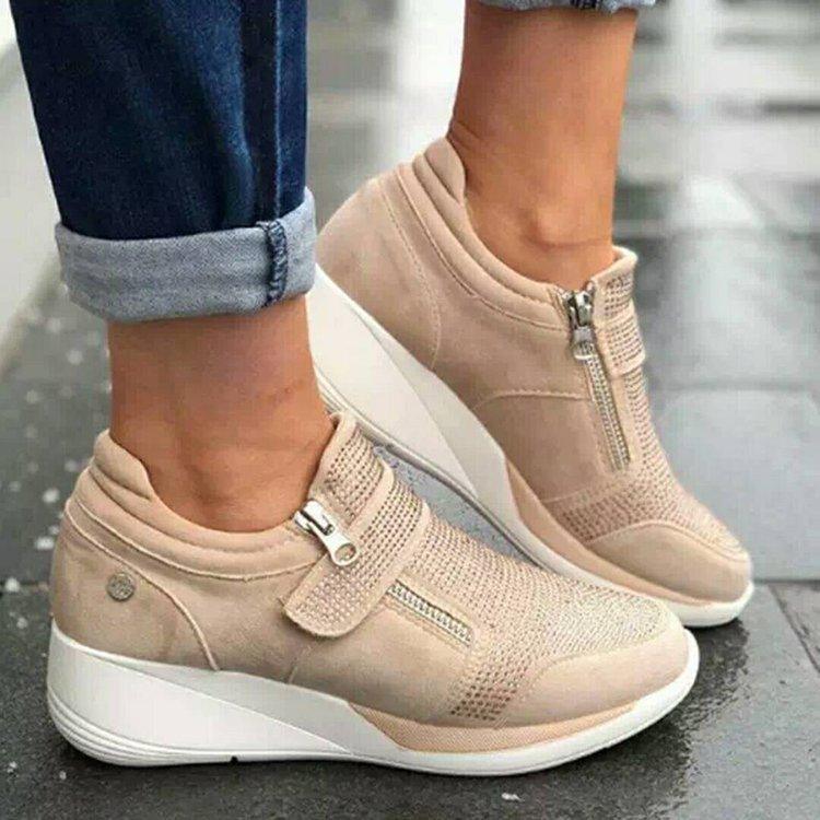 Velcro Single Shoes Mary Jane Women's Style - AmiraMart
