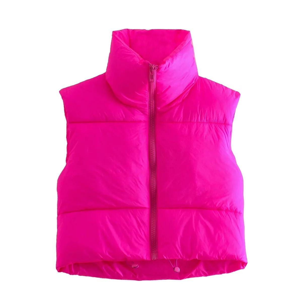 Vest Loose And Slim Solid Color Sleeveless - AmiraMart