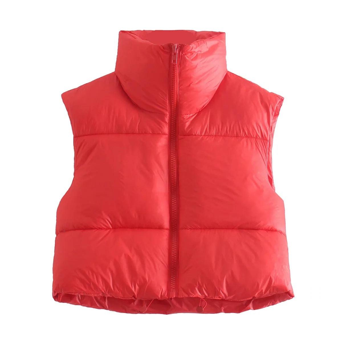 Vest Loose And Slim Solid Color Sleeveless - AmiraMart