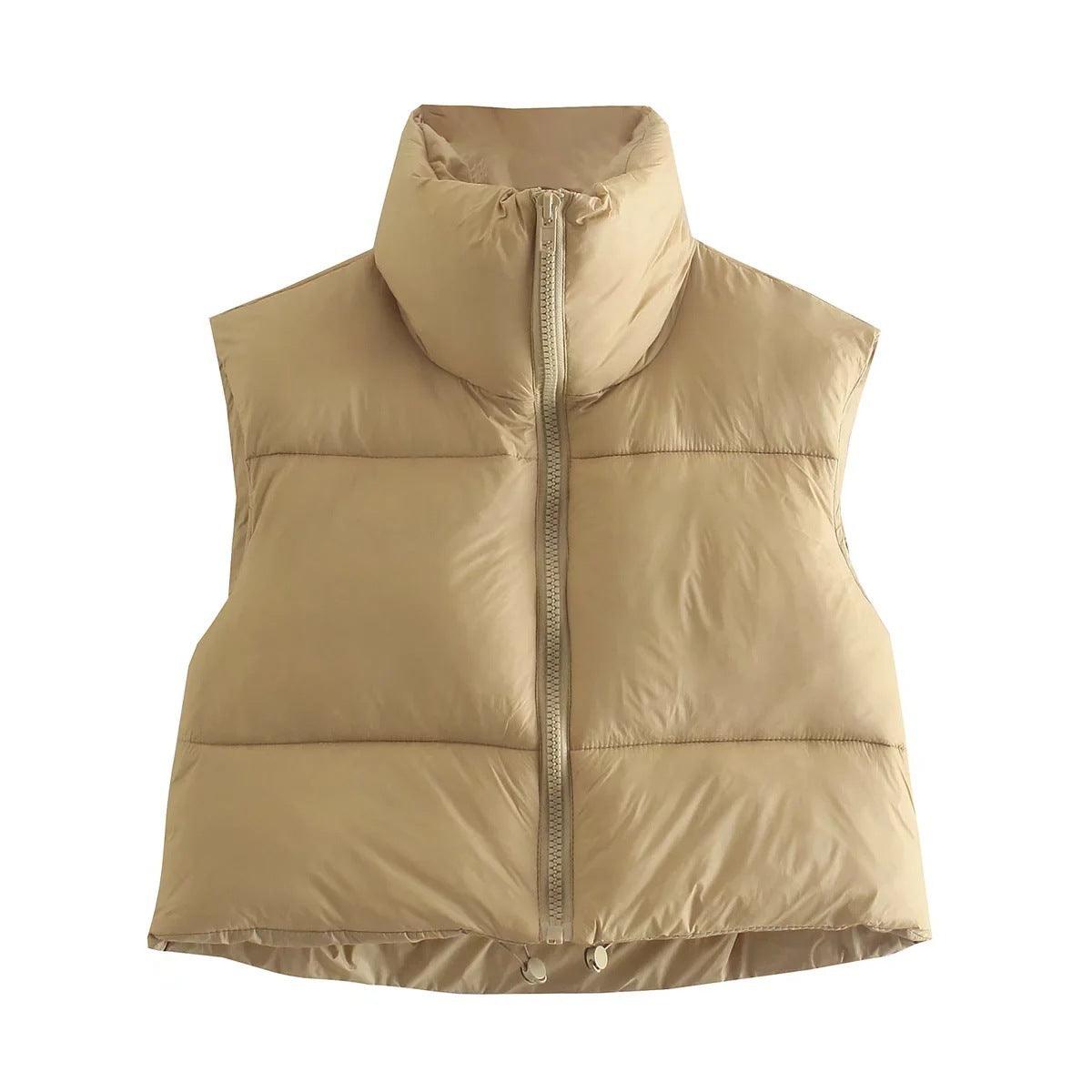 Vest Loose And Slim Solid Color Sleeveless - AmiraMart