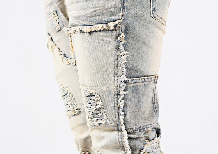 Vintage Elastic High Street Flare Jeans - AmiraMart
