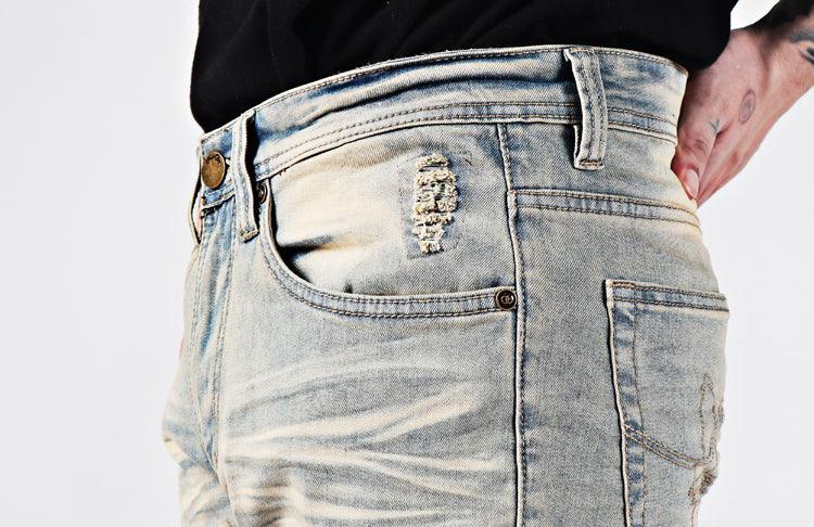 Vintage Elastic High Street Flare Jeans - AmiraMart