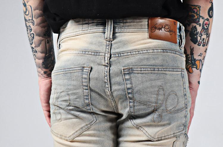 Vintage Elastic High Street Flare Jeans - AmiraMart