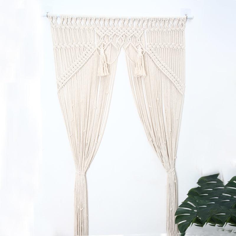 Wall Hanging Macrame Curtain Bohemian Hand Woven - AmiraMart