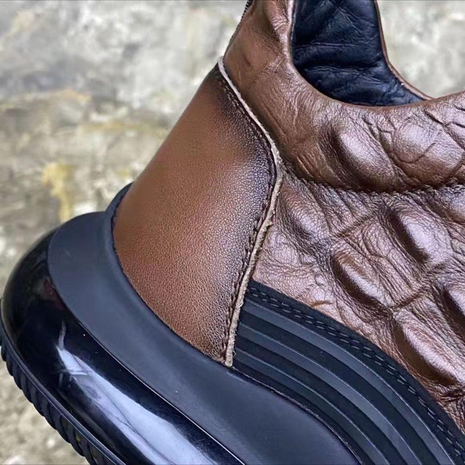 Pattern Elastic Band Trend Men's Shoes - AmiraMart