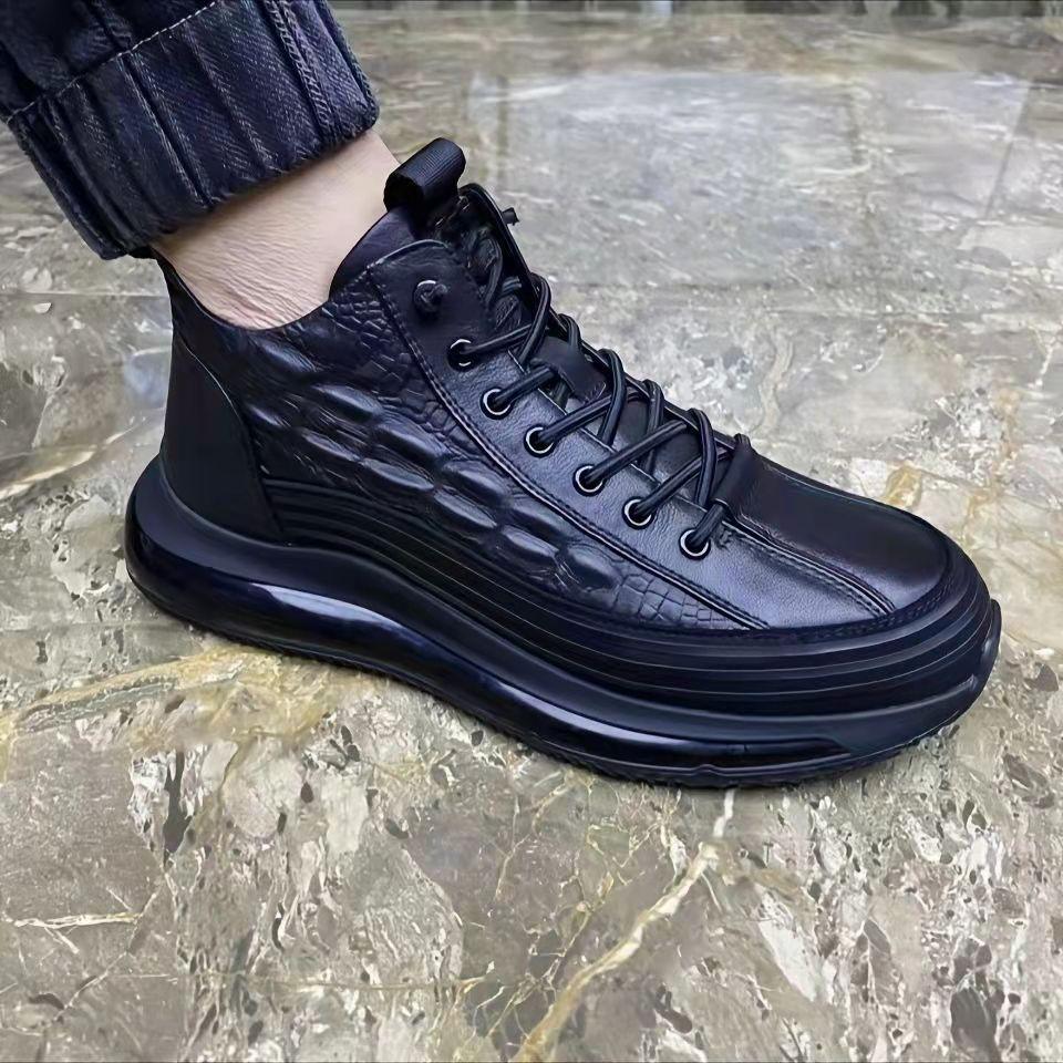 Pattern Elastic Band Trend Men's Shoes - AmiraMart