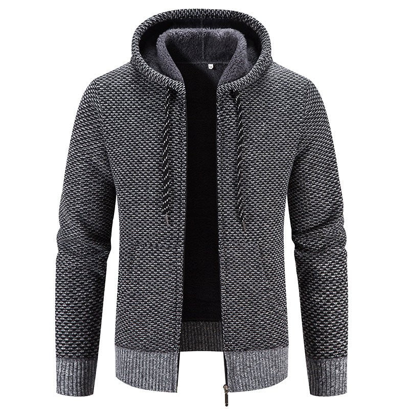 Warm Casual Thicken Plush Sweater Coat - AmiraMart