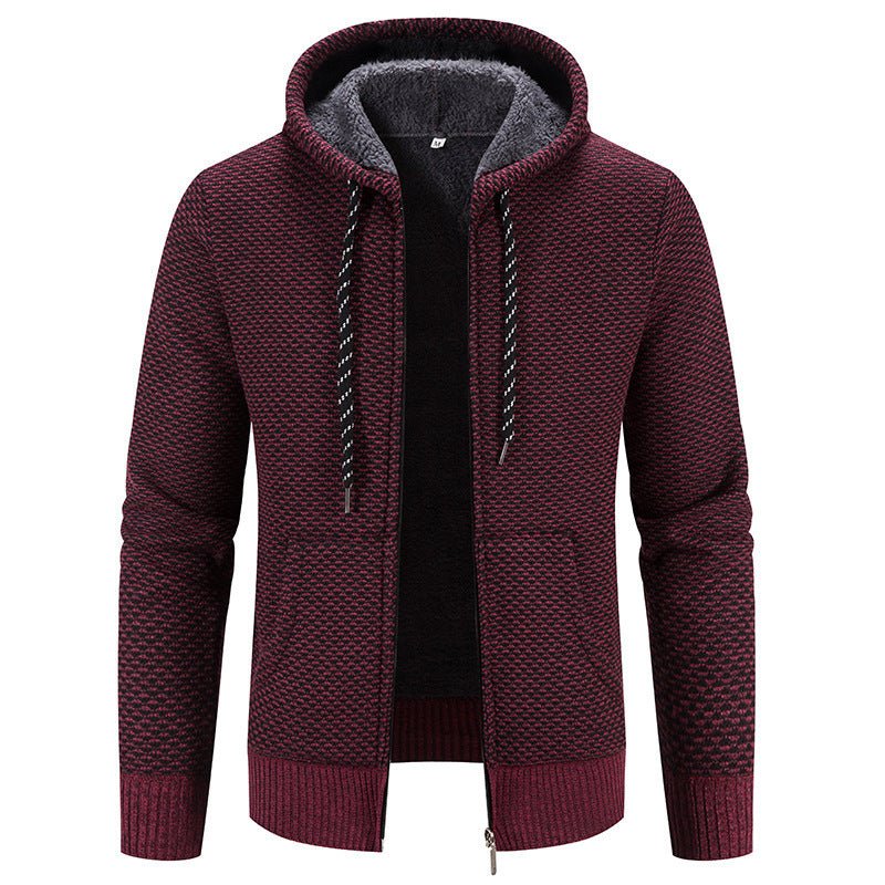 Warm Casual Thicken Plush Sweater Coat - AmiraMart