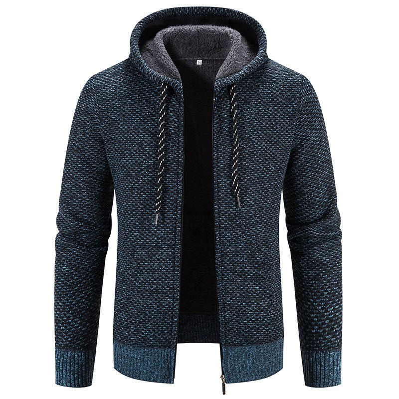 Warm Casual Thicken Plush Sweater Coat - AmiraMart