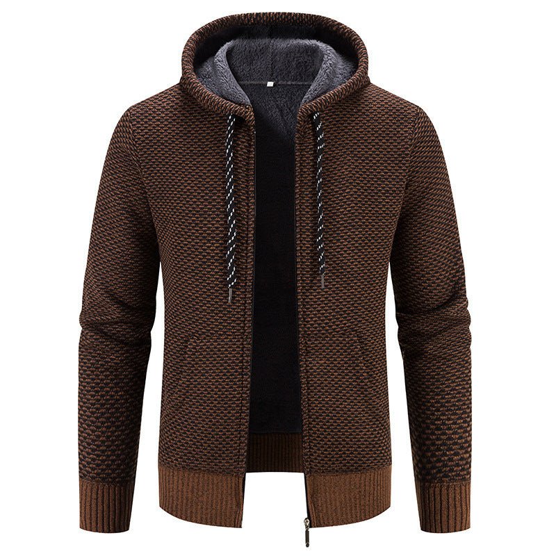 Warm Casual Thicken Plush Sweater Coat - AmiraMart