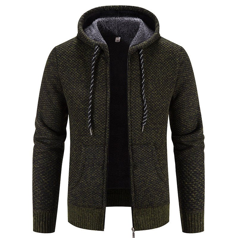 Warm Casual Thicken Plush Sweater Coat - AmiraMart