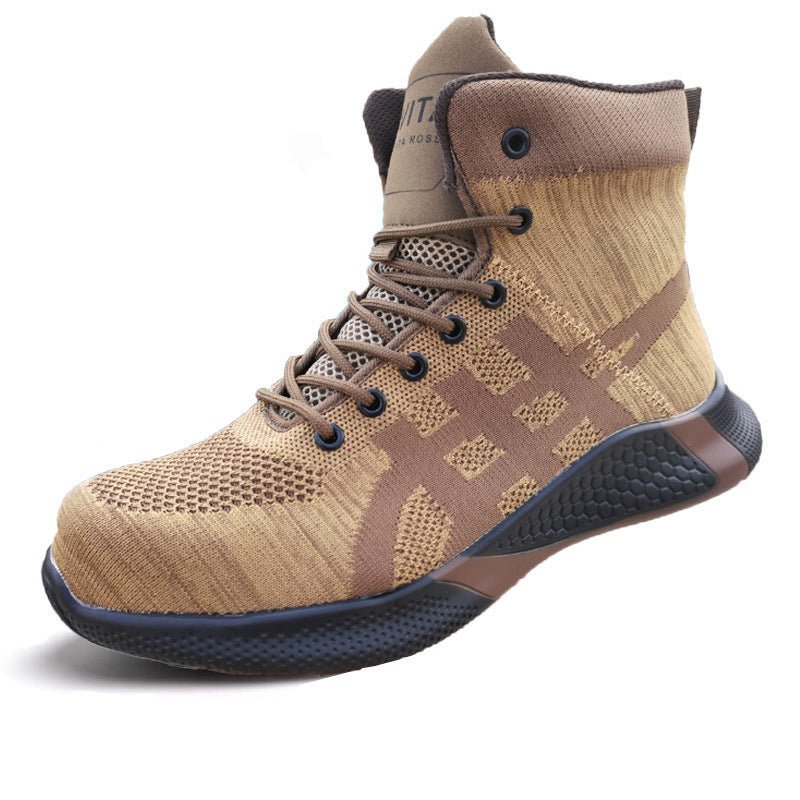 Warm Thickened Breathable Lace - up Safety Shoes - AmiraMart