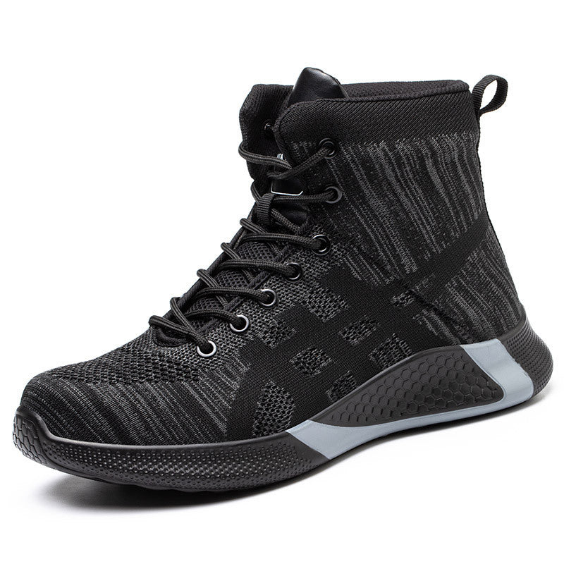Warm Thickened Breathable Lace - up Safety Shoes - AmiraMart