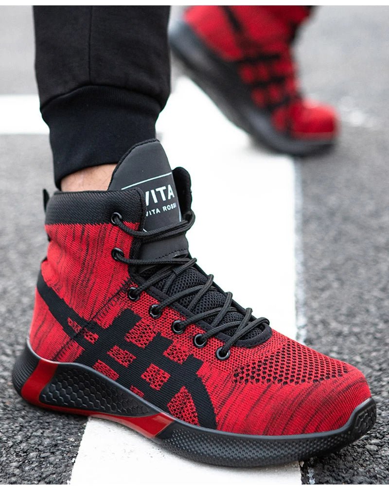 Warm Thickened Breathable Lace - up Safety Shoes - AmiraMart