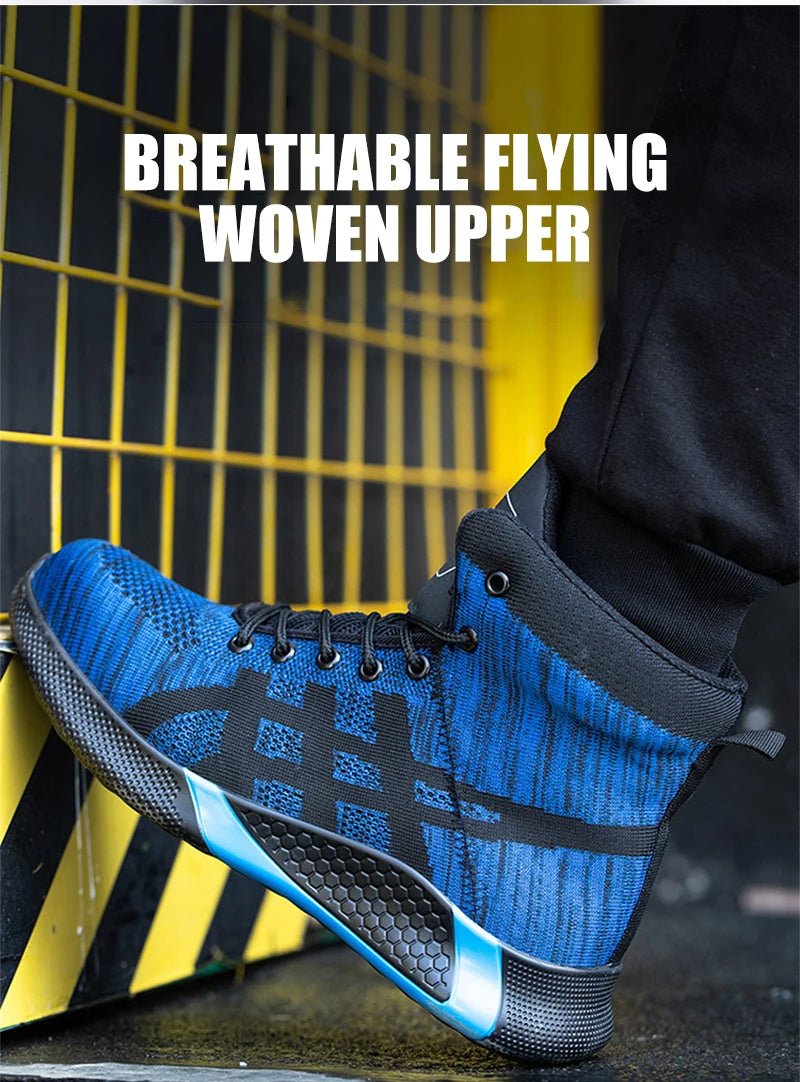 Warm Thickened Breathable Lace - up Safety Shoes - AmiraMart
