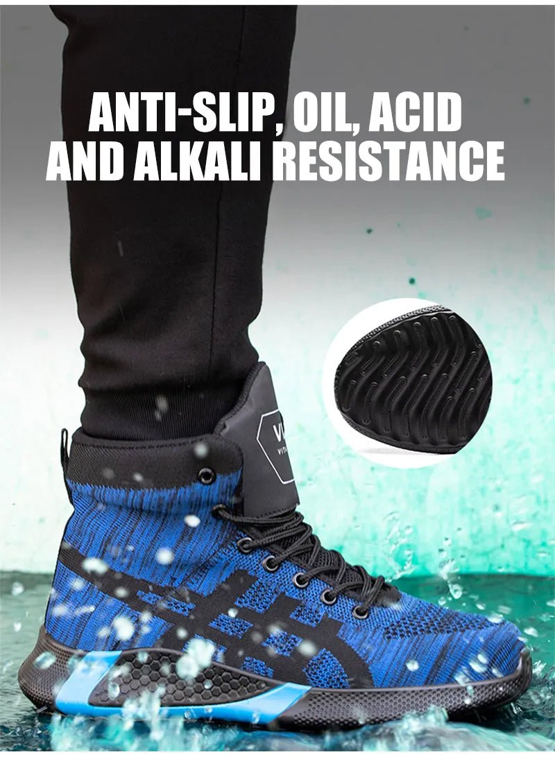 Warm Thickened Breathable Lace - up Safety Shoes - AmiraMart
