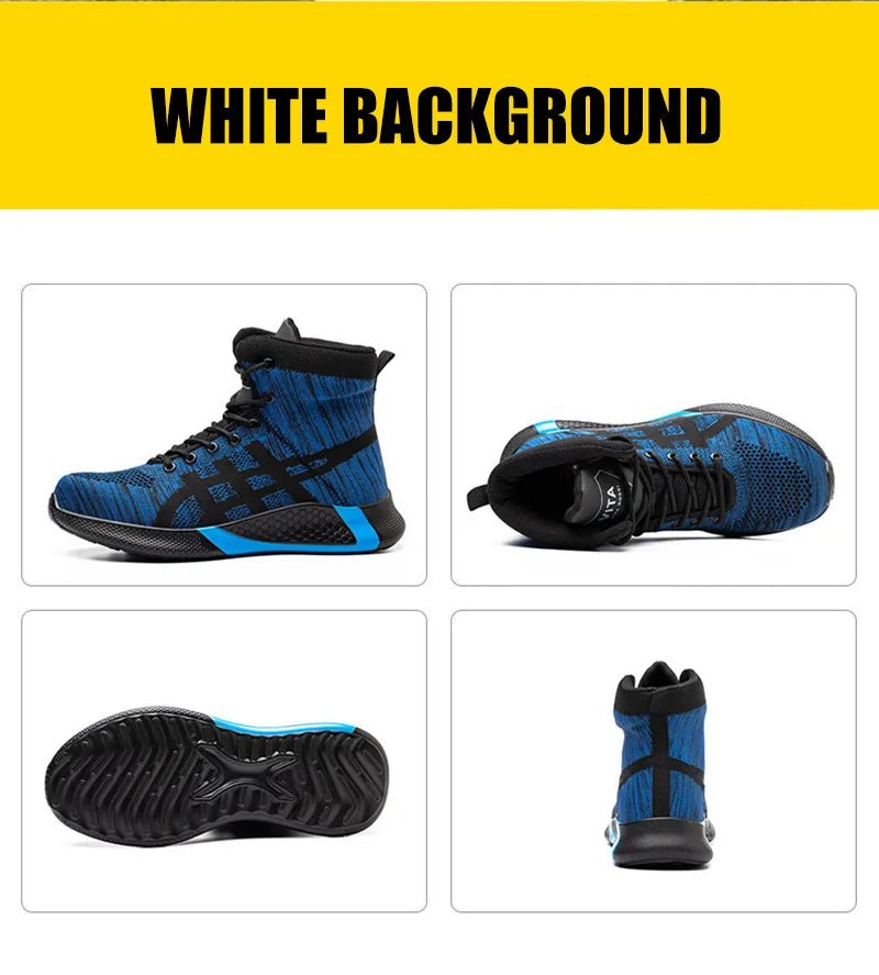 Warm Thickened Breathable Lace - up Safety Shoes - AmiraMart