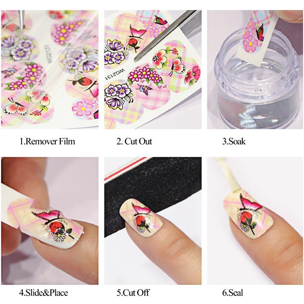 Water Transfer Decal Sliders for Nail Art Decoration - AmiraMart