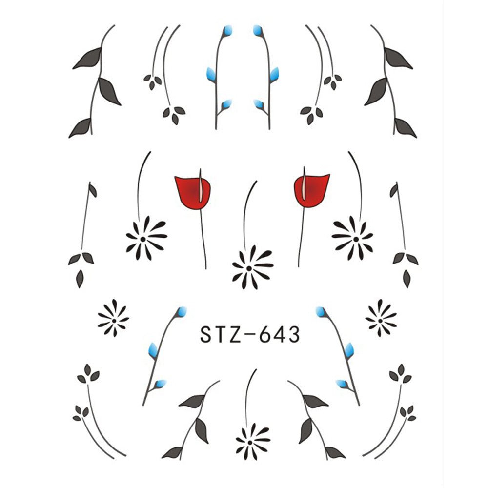 Water Transfer Decal Sliders for Nail Art Decoration - AmiraMart