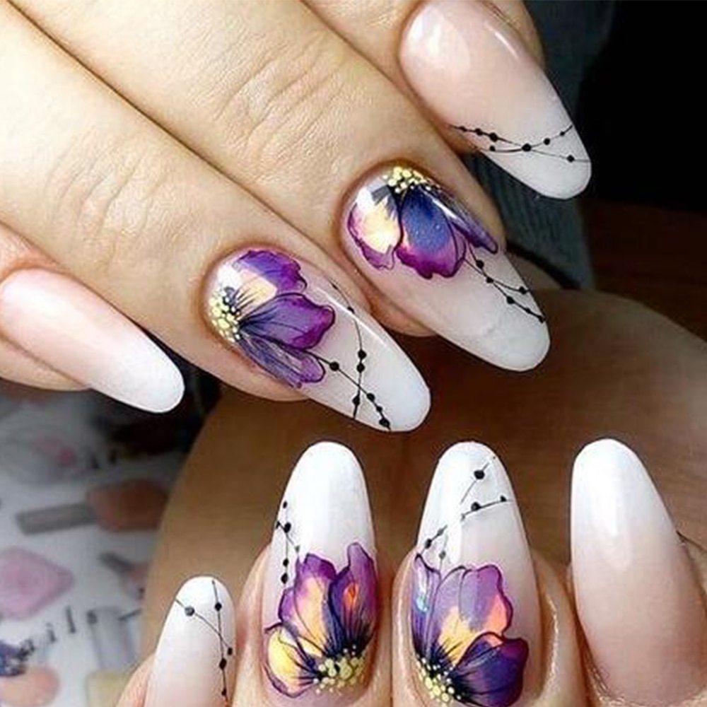 Water Transfer Decal Sliders for Nail Art Decoration - AmiraMart