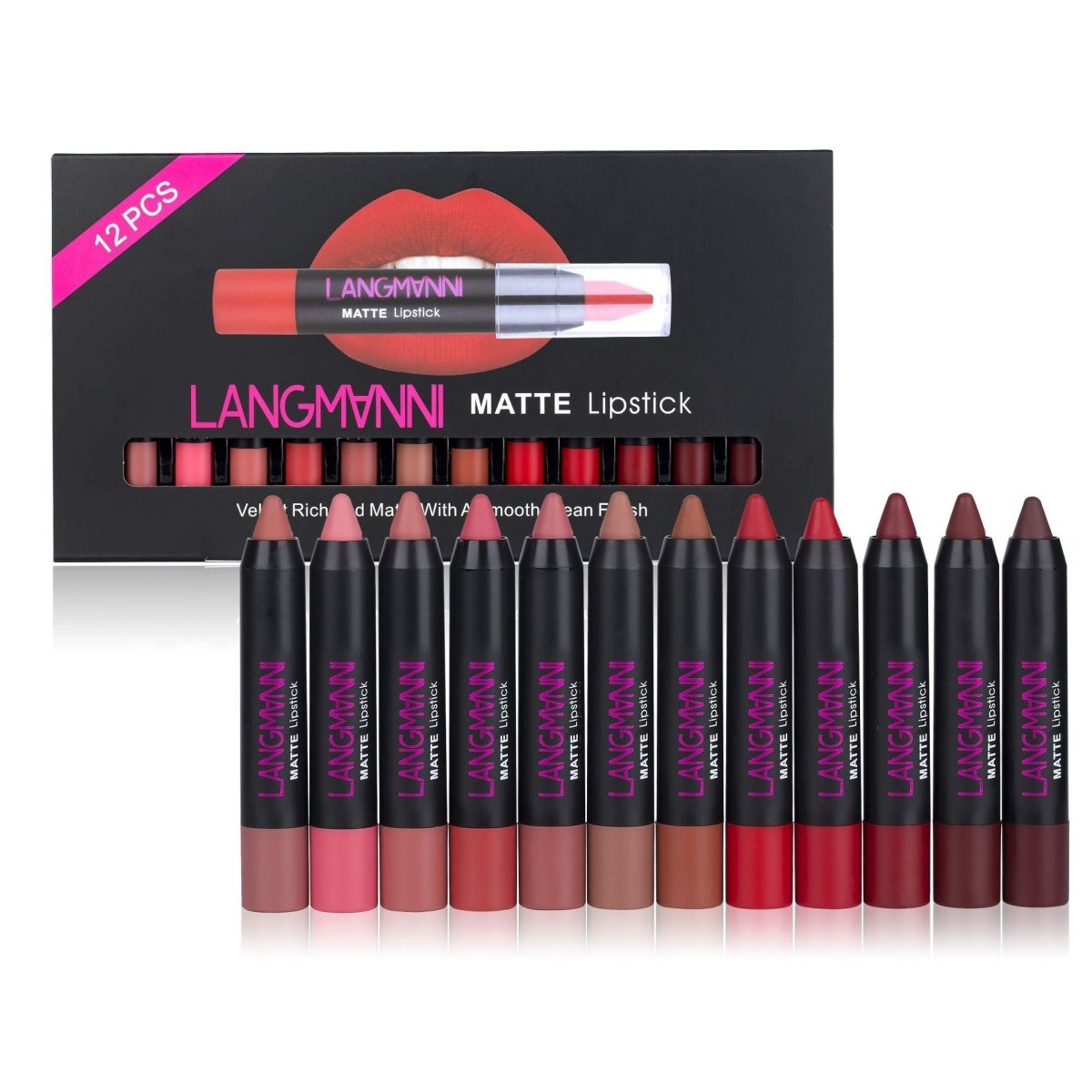 Waterproof Long - lasting Velvet Lipstick Set - AmiraMart